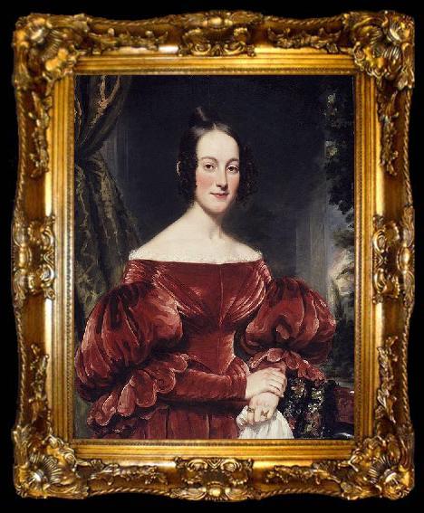 framed  Henry Inman Mrs. Robert Lowden, ta009-2